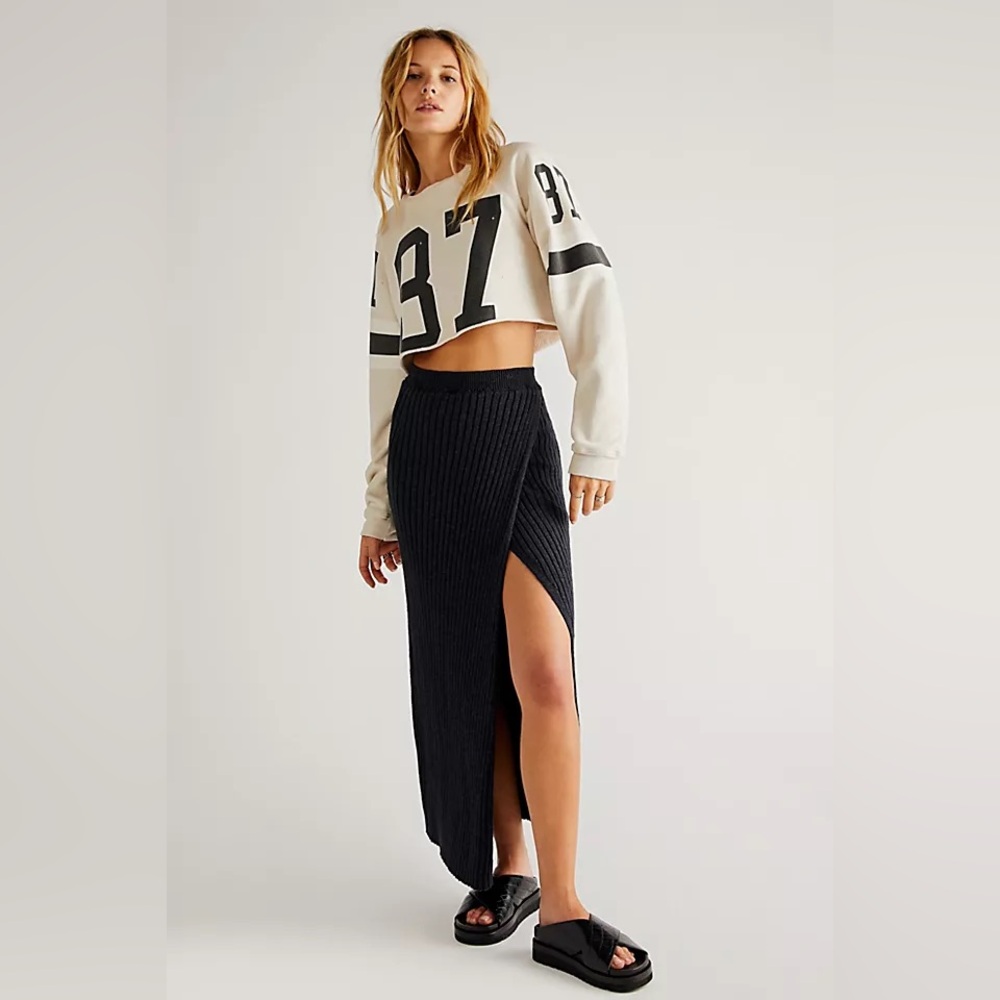 Free People Better Days Midi Skirt